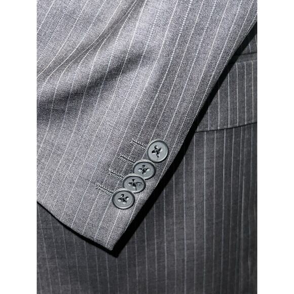 Ralph Lauren Men Blazer 38R Black Lord & Taylor Pinstriped Sport Jacket - Picture 2 of 13